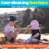 image:imageSwimZip Sun Hat with Neck Flap  UPF 50 Protection for Baby Toddler and KidsPink