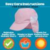 image:imageSwimZip Sun Hat with Neck Flap  UPF 50 Protection for Baby Toddler and KidsPink