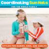 image:imageSwimZip Sun Hat with Neck Flap  UPF 50 Protection for Baby Toddler and KidsWhite