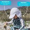 image:imageSwimZip Sun Hat with Neck Flap  UPF 50 Protection for Baby Toddler and KidsWhite
