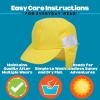 image:imageSwimZip Sun Hat with Neck Flap  UPF 50 Protection for Baby Toddler and KidsYellow