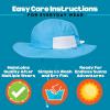 image:imageSwimZip Wide Brim Sun Hat  UPF 50 Protection for Baby Toddler and KidsAqua