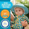 image:imageSwimZip Wide Brim Sun Hat  UPF 50 Protection for Baby Toddler and KidsAqua