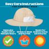 image:imageSwimZip Wide Brim Sun Hat  UPF 50 Protection for Baby Toddler and KidsBeige