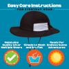 image:imageSwimZip Wide Brim Sun Hat  UPF 50 Protection for Baby Toddler and KidsBlack