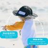 image:imageSwimZip Wide Brim Sun Hat  UPF 50 Protection for Baby Toddler and KidsBlack