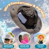 image:imageSwimZip Wide Brim Sun Hat  UPF 50 Protection for Baby Toddler and KidsBlack