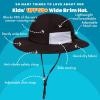 image:imageSwimZip Wide Brim Sun Hat  UPF 50 Protection for Baby Toddler and KidsBlack