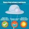 image:imageSwimZip Wide Brim Sun Hat  UPF 50 Protection for Baby Toddler and KidsDream Blue