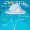 image:imageSwimZip Wide Brim Sun Hat  UPF 50 Protection for Baby Toddler and KidsDream Blue