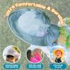 image:imageSwimZip Wide Brim Sun Hat  UPF 50 Protection for Baby Toddler and KidsDream Blue