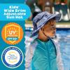 image:imageSwimZip Wide Brim Sun Hat  UPF 50 Protection for Baby Toddler and KidsNavy