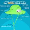 image:imageSwimZip Wide Brim Sun Hat  UPF 50 Protection for Baby Toddler and KidsNeon Lime Green
