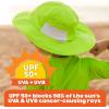 image:imageSwimZip Wide Brim Sun Hat  UPF 50 Protection for Baby Toddler and KidsNeon Lime Green