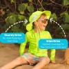 image:imageSwimZip Wide Brim Sun Hat  UPF 50 Protection for Baby Toddler and KidsNeon Lime Green