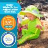 image:imageSwimZip Wide Brim Sun Hat  UPF 50 Protection for Baby Toddler and KidsNeon Lime Green