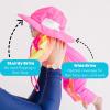 image:imageSwimZip Wide Brim Sun Hat  UPF 50 Protection for Baby Toddler and KidsNeon Shocking Pink