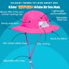 image:imageSwimZip Wide Brim Sun Hat  UPF 50 Protection for Baby Toddler and KidsNeon Shocking Pink