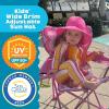 image:imageSwimZip Wide Brim Sun Hat  UPF 50 Protection for Baby Toddler and KidsNeon Shocking Pink
