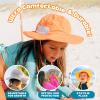 image:imageSwimZip Wide Brim Sun Hat  UPF 50 Protection for Baby Toddler and KidsOrange