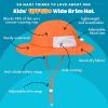 image:imageSwimZip Wide Brim Sun Hat  UPF 50 Protection for Baby Toddler and KidsOrange