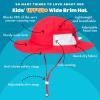 image:imageSwimZip Wide Brim Sun Hat  UPF 50 Protection for Baby Toddler and KidsRed