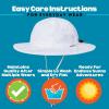 image:imageSwimZip Wide Brim Sun Hat  UPF 50 Protection for Baby Toddler and KidsWhite