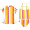image:imageSwimZip Girls Short Sleeve Rash Guard with Tankini amp Bottoms  1012  DaisyBe Bold