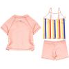 image:imageSwimZip Girls Short Sleeve Rash Guard with Tankini amp Bottoms  1012  DaisyStripe