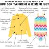 image:imageSwimZip Girls Short Sleeve Rash Guard with Tankini amp Bottoms  1012  DaisySurfs Up