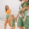 image:imageSwimZip Girls Short Sleeve Rash Guard with Tankini amp Bottoms  1012  DaisyThe Tropics