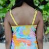 image:imageSwimZip Girls Short Sleeve Rash Guard with Tankini amp Bottoms  1012  DaisyVibrant Vacay