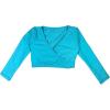 image:imageSwimZip Girls UPF Wrap Top 1 Piece Multiple ColorsAqua
