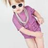 image:imageSwimZip Baby Rash Guard Set  Girl Short Sleeve 2 Piece Swimsuit with SPFPurple