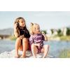 image:imageSwimZip Baby Rash Guard Set  Girl Short Sleeve 2 Piece Swimsuit with SPFPurple