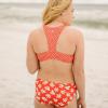 image:imageSwimZip Girls Halter Top and Bikini Bottom 2 Piece Set UPF 50 Sun ProtectionDaisy