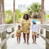 image:imageSwimZip Girls Halter Top and Bikini Bottom 2 Piece Set UPF 50 Sun ProtectionHibiscus
