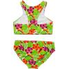 image:imageSwimZip Girls Halter Top and Bikini Bottom 2 Piece Set UPF 50 Sun ProtectionHibiscus