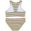 image:imageSwimZip Girls Halter Top and Bikini Bottom 2 Piece Set UPF 50 Sun ProtectionSunny Stripe