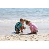 image:imageSwimZip Girls Long Sleeve Rash Guard and Bikini Bottoms Swimsuit Set  UPF 50