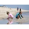 image:imageSwimZip Girls Long Sleeve Rash Guard and Bikini Bottoms Swimsuit Set  UPF 50