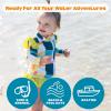 image:imageSwimZip Girls Long Sleeve Rash Guard and Bikini Bottoms Swimsuit Set  UPF 50Check It Out