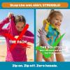 image:imageSwimZip Girls Long Sleeve Rash Guard and Bikini Bottoms Swimsuit Set  UPF 50Color Pop