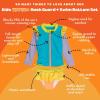 image:imageSwimZip Girls Long Sleeve Rash Guard and Bikini Bottoms Swimsuit Set  UPF 50Color Pop