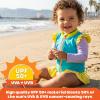 image:imageSwimZip Girls Long Sleeve Rash Guard and Bikini Bottoms Swimsuit Set  UPF 50Color Pop