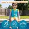 image:imageSwimZip Girls Long Sleeve Rash Guard and Bikini Bottoms Swimsuit Set  UPF 50Color Pop