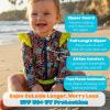 image:imageSwimZip Girls Long Sleeve Rash Guard and Bikini Bottoms Swimsuit Set  UPF 50Deep Dive