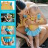 image:imageSwimZip Girls Long Sleeve Rash Guard and Bikini Bottoms Swimsuit Set  UPF 50Kaleidoscope
