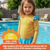 image:imageSwimZip Girls Long Sleeve Rash Guard and Bikini Bottoms Swimsuit Set  UPF 50Kaleidoscope
