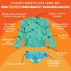 image:imageSwimZip Girls Long Sleeve Rash Guard and Bikini Bottoms Swimsuit Set  UPF 50Seashell
